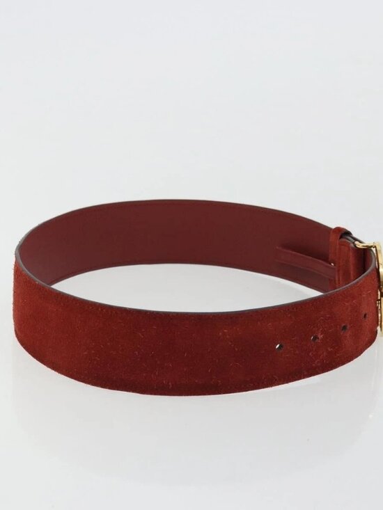 GUCCI Interlocking Belt Suede 33.1\
